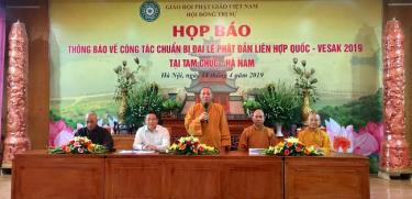 Ban tổ chức thông tin về công tác chuẩn bị Đại lễ Phật đản Liên Hợp quốc – Vesak 2019.