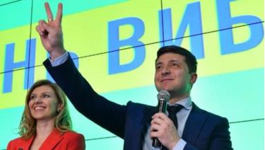 Diễn viên hài, ứng viên Tổng thống Ukraina Volodymyr Zelensky.