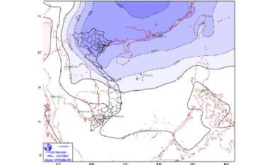Hoạ đồ sóng không khí lạnh hôm nay đang tác động tới thời tiết nước ta hôm nay 13-4 của Trung tâm Dự báo KTTV quốc gia