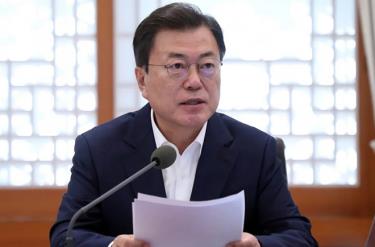 Tổng thống Hàn Quốc Moon Jae-in.