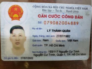 Căn cước công dân của Lý Thành Quân.