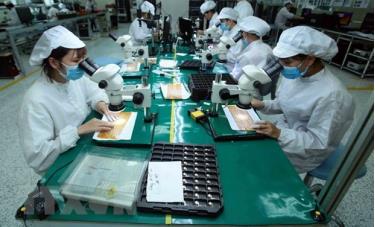 Sản xuất linh kiện điện tử xuất khẩu.