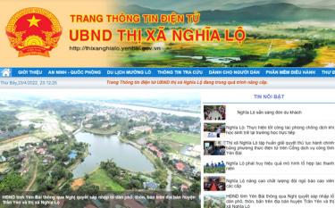 Trang Thông tin điện tử thị xã Nghĩa Lộ duy trì hoạt động tích cực và hiệu quả.