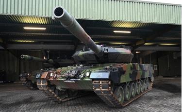 Xe tăng Leopard 2 ở Augustdorf, Đức , ngày 1/2/2023. Ảnh: AFP