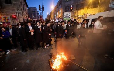 Biểu tình phản đối Chính phủ Israel tại Jerusalem. Ảnh: The Times of Israel