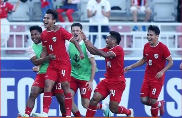 U23 Indonesia sẽ chạm trán U23 Hàn Quốc tại tứ kết U23 châu Á 2024. Ảnh: PSSI