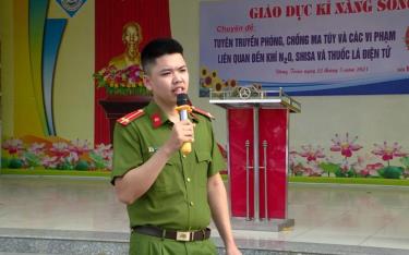 Thượng úy Nguyễn Đăng Khải đã hy sinh khi tham gia vây bắt tội phạm ma túy.