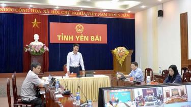 Đồng chí Nguyễn Thế Phước – Phó Chủ tịch Thường trực UBND tỉnh Yên Bái phát biểu tại Hội nghị.