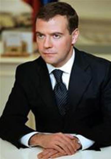 Tổng thống Liên bang Nga Dmitry Medvedev.