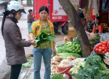 Giá các mặt hàng rau xanh đã bình ổn trở lại.