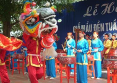 Tiết mục múa lân được mở đầu cho phần chính hội.
