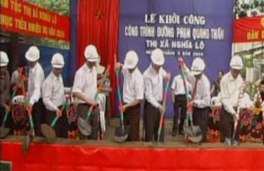 Lễ khởi công xây dựng đường Phạm Quang Thẩm.