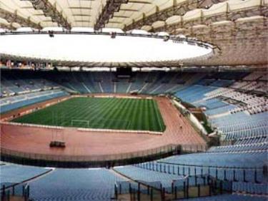 Sân vận động Olimpico ở thủ đô Rome, Italia. 
