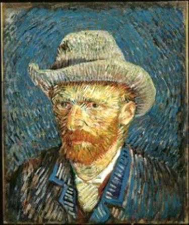 Chân dung tự hoạ của Vincent Van Gogh được thực hiện khoảng những năm 1887, 1888.
