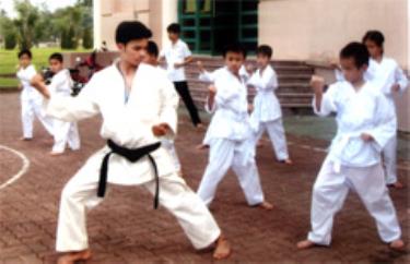 Trung tâm thể dục thể thao tỉnh mở lớp dạy võ Karatedo cho thiếu nhi trong dịp hè

