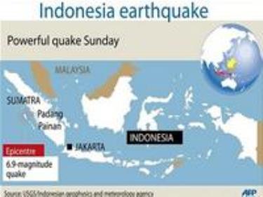 Khu vực tây Sumatra, Indonesia phải hứng chịu động đất ngày 16/8.