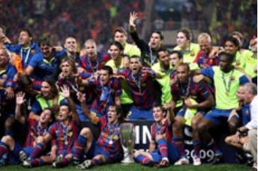 Các cầu thủ Barca đã có bước khởi động mùa giải mới ấn tượng khi giành Siêu Cúp Châu Âu.
