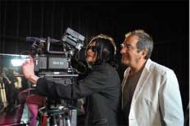 Michael Jackson và đọ diễn Kenny Ortega.