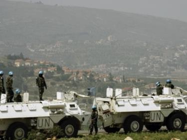 Lực lượng giữ gìn hòa bình lâm thời LHQ giám sát khu vực biên giới giữa Israel và Lebanon.