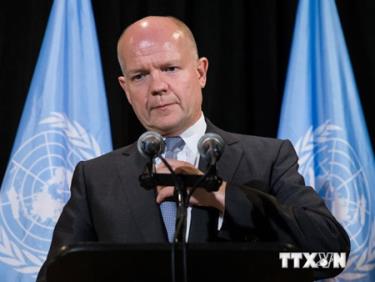 Ngoại trưởng Anh William Hague.
