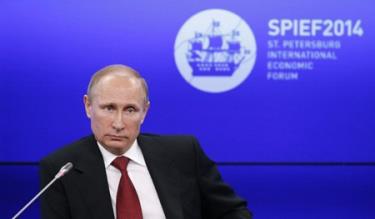 Tổng thống Nga Vladimir Putin tại St.Petersburg.