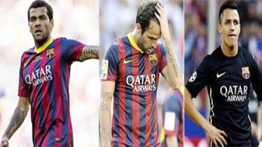 Barca dự tính sẽ thu về 80 triệu euro khi bán Alves-Fabregas-Sanchez.
