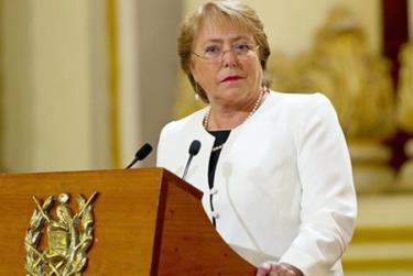 Tổng thống Chile Michelle Bachelet.