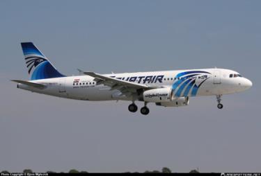 Một chiếc A320 của hẫng EgyptAir cùng loại với chiếc máy bay mang số hiệu MS804 vừa mất tích