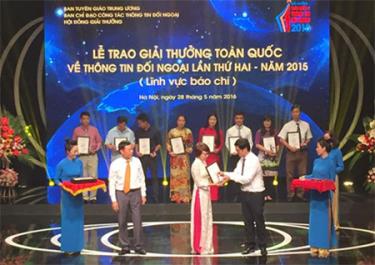 Lễ trao giải thưởng toàn quốc về thông tin đối ngoại lần thứ hai.
