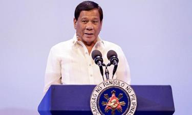 Tổng thống Philippines Rodrigo Duterte.