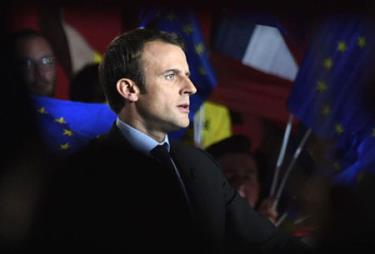 Tân Tổng thống Pháp Emmanuel Macron.