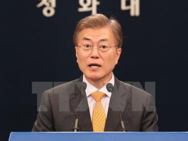 Tổng thống Hàn Quốc Moon Jae-in.