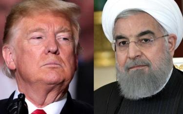 Tổng thống Mỹ Trump và Tổng thống Iran Rouhani