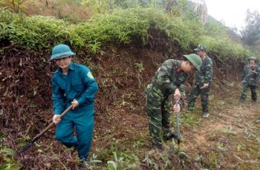 Lực lượng vũ trang huyện Yên Bình thực hiện hiệu quả Phong trào thi đua “Quân đội chung sức xây dựng nông thôn mới”.