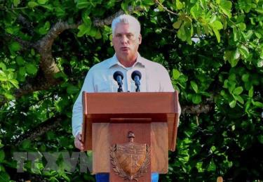 Chủ tịch Cuba Miguel Diaz-Canel.