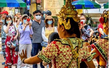 Du khách nước ngoài ở Thái Lan.