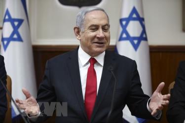 Thủ tướng Israel Benjamin Netanyahu chủ trì cuộc họp nội các tại Jerusalem ngày 8/2/2020.