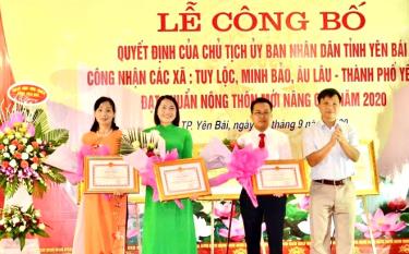 Xã Âu Lâu - xã Anh hùng lực lượng vũ trang Nhân dân được công nhận là xã nông thôn mới nâng cao năm 2020.