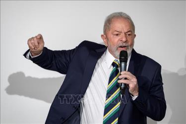 Cựu Tổng thống Brazil Luiz Inacio Lula da Silva. Ảnh: AFP/TTXVN