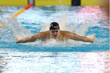 Joseph Schooling thi đấu tại SEA Games 31.