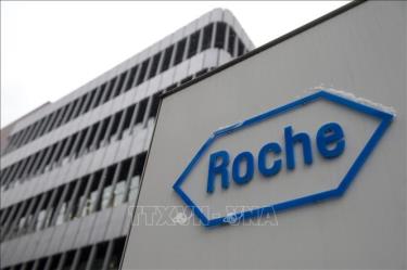 Biểu tượng hãng dược phẩm Roche tại trụ sở ở Basel, Thụy Sĩ.