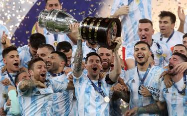 Sau chức vô địch Copa America 2021, Messi có thể cùng ĐT Argentina lên ngôi tại Finalissima 2022.