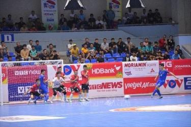 Một trận đấu tại vòng chung kết Giải Futsal HDBank Cúp Quốc gia 2020. Ảnh tư liệu