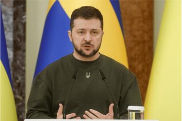 Tổng thống Ukraine Volodymyr Zelensky.