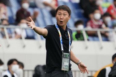 HLV Kim Sang-sik khi còn dẫn dắt CLB Jeonbuk Hyundai Motors ở giải VĐQG Hàn Quốc (K-League).
