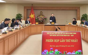 Phó Thủ tướng Trần Lưu Quang chủ trì phiên họp thứ nhất của Ban Chỉ đạo thực hiện sắp xếp đơn vị hành chính cấp huyện, cấp xã.