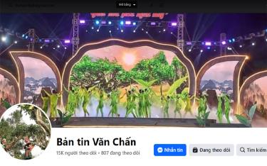 Trang fanpage “Bản tin Văn Chấn” đăng tải 15 - 20 tin, bài/tuần, góp phần tích cực định hướng dư luận xã hội.