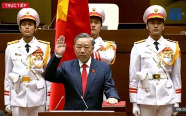 Tân Chủ tịch nước, Đại tướng Tô Lâm tuyên thệ nhậm chức.
