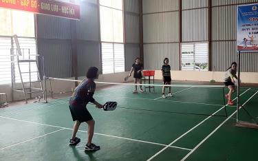 Buổi tập luyện của thành viên CLB Pickleball Sở Tài chính.