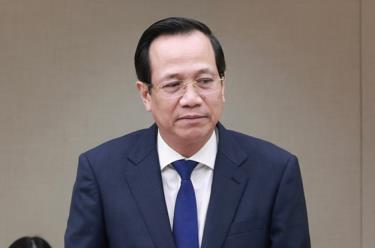 Bộ trưởng Đào Ngọc Dung tại Hội nghị đánh giá quy chế làm việc giữa Chính phủ và Tổng liên đoàn Lao động, ngày 26/5.